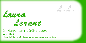 laura lerant business card